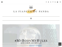 Tablet Screenshot of lafianceedupanda.com